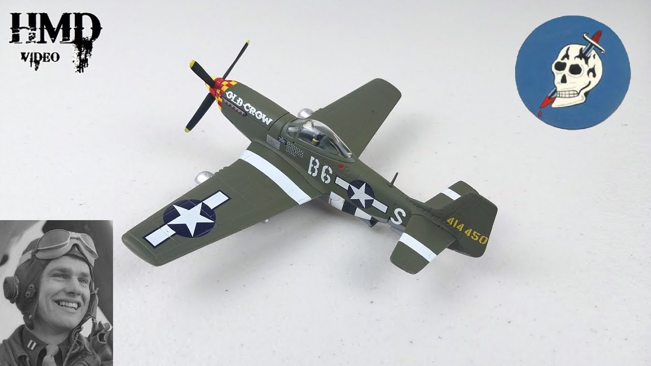 North American P-51D Mustang USAAF 357th FG, 363rd FS, Bud Anderson, Corgi 1:72 Diecast Model