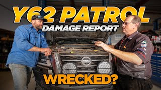 CAN IT BE FIXED?  Reuben gets a damage report on the Y62 Patrol