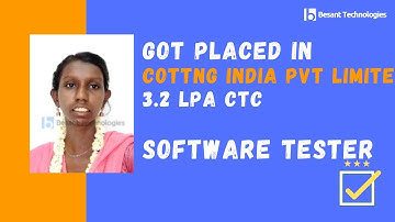 Besant Technologies Velachery Review | Revathi MSc Actuarial Science to Automation Tester 3.5LPA