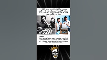 In 1976, Atari paid $5,000 for a game built by Steve Jobs and Steve Wozniak