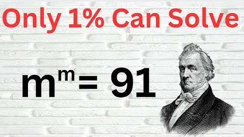 Only 1%  Can Solve  This Math Olympiad Question ? || Solve For m