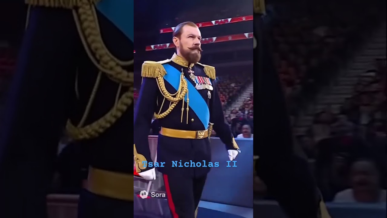 Tsar Nicholas II makes his royal rumble entry. 