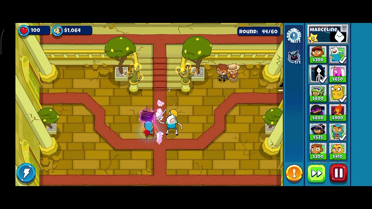 Bloons adventure time td #65 lemongrab fortress extreme 