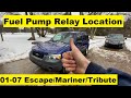 Fuel Pump Relay Location Ford Escape 01 02 03 04 05 06 07 2001 2002 2003 2004 2005 2006 2007 