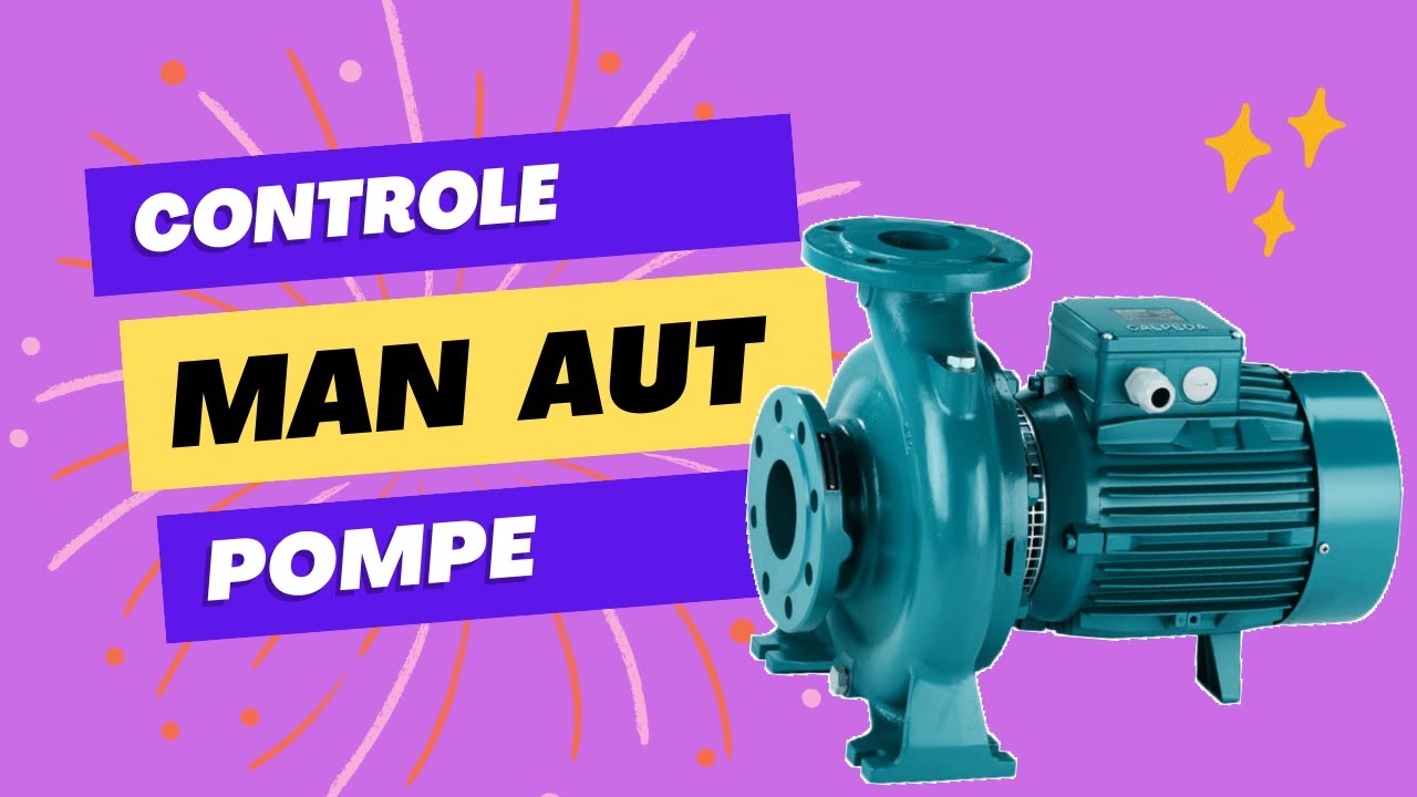 Contrôle automatique manuel pompe à eau triphasée Schéma de câblage de