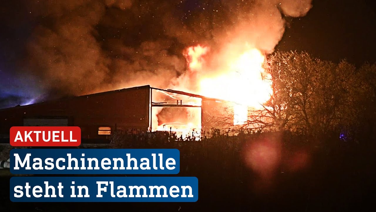 Teurer Scheunenbrand: Feuer zerstrt Traktoren und Maschinen | hessenschau
