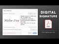 How to Sign PDF with Digital Signature Certificate (in Adobe Acrobat Reader)