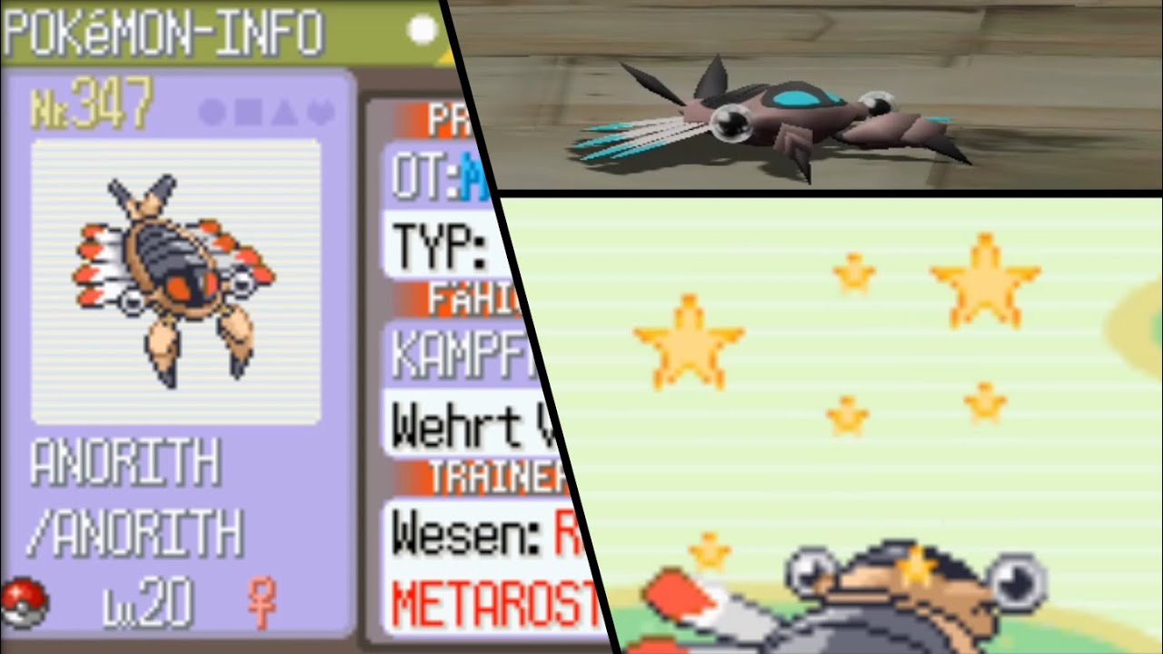 Live! Shiny Anorith in Pokémon Ruby after 15068 SRs! + Pokémon Colosseum Showcase