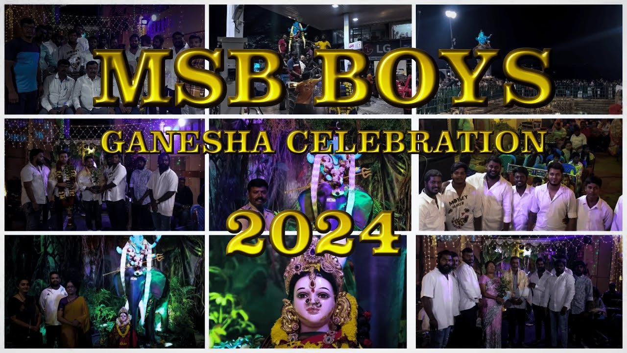MSB GANESHA CELEBRATION 2024🔥 TILAKNAGAR JAYANAGAR #ganesh # ...