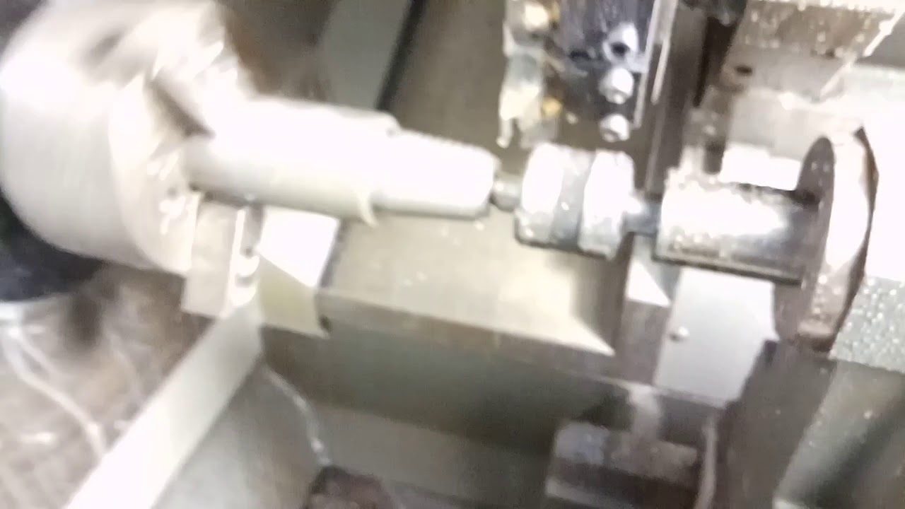 CNC lathe taper thread cutting - YouTube