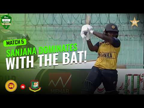 Sanjana Kavindi’s Stunning 90-Run Knock! | SL vs Ban | M5 | Women U19 Tri-Nation Series 2026 | MZP1J