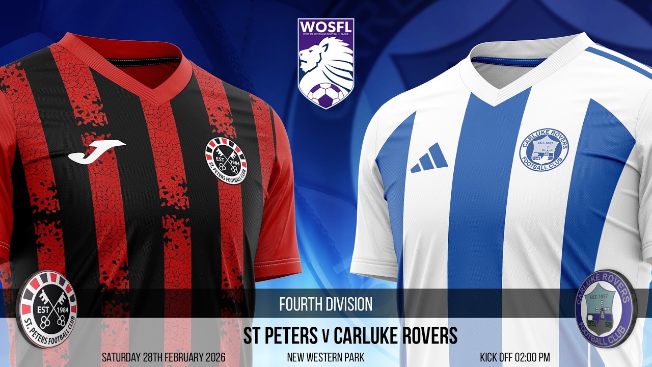 St Peters v Carluke Rovers - WOSFL Fourth DIvision - 28th February 2026