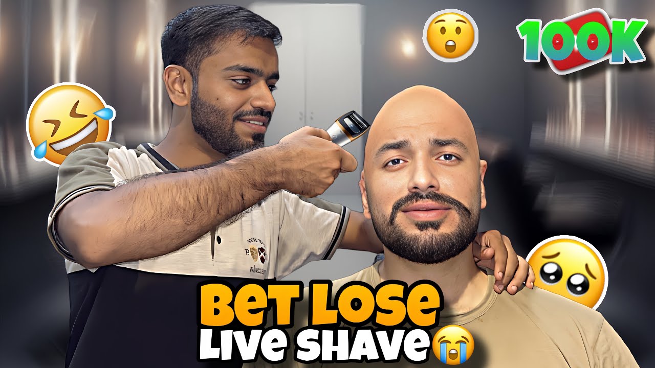 Bet lose live shave krwa lii😭||khaliq na Acha ni kiya||😤shart bhari pr gi😔