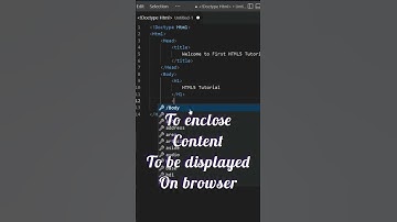 How to create my first webpage | HTML Document #shorts