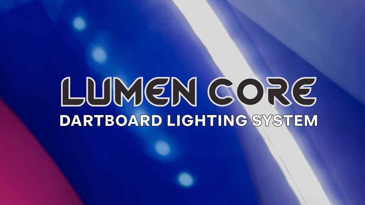 Lumen Core LED Dartboard Light – perfect for home or club play.