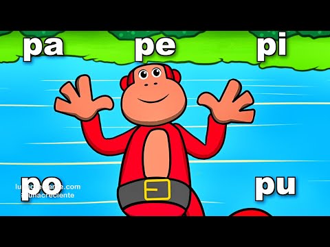 ¿Un Mono Que Habla? pa pe pi po pu  Aprendamos a Leer con El Mono Sílabo