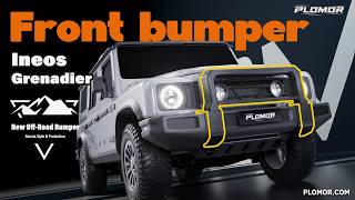 INEOS Grenadier Heavy Duty Front Bumper Installation & Showcase | PLOMOR Off-Road Upgrade Ineos Grenadier Front Bumper
