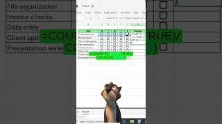 Excel Progress Tracker Using Checkboxes 📊 #spreadsheetmagic #excel