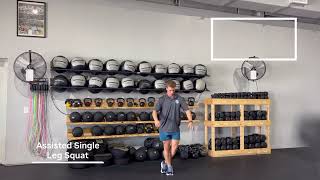 Assisted Single Leg Squat
