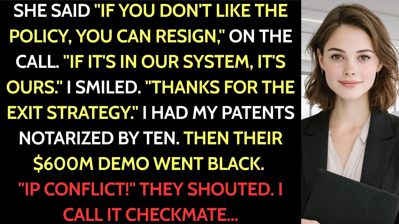 My Boss Said 'Resign'—I Outmaneuvered Her with Patents ♟️ | #CorporateChess