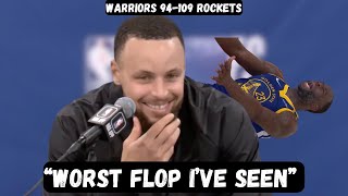Stephen Curry BLASTS Draymond Green after Game 2 loss - Post Game Interview - Warriors vs Rockets