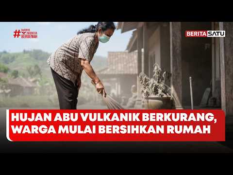 Hujan Abu Krakatau Menurun, Warga Pandeglang Bersihkan Rumah #BeritaSatuSiang