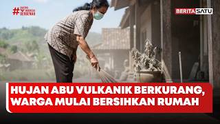 Hujan Abu Krakatau Menurun, Warga Pandeglang Bersihkan Rumah #BeritaSatuSiang