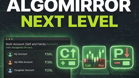 AlgoMirror  - Multi Account (Self and Family Account) Index Management Platform