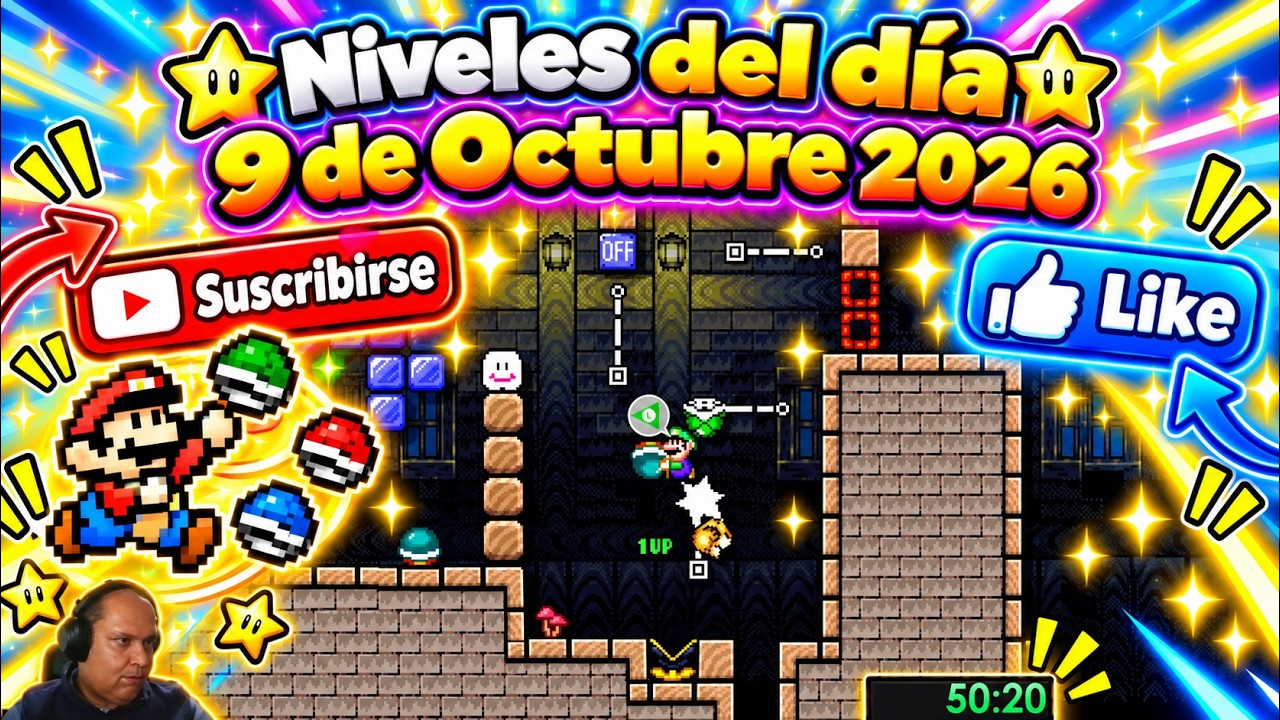 [SMM2] NIVELES DEL DIA 9 DE OCTUBRE 2026 @Maaldi78VG
