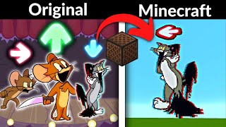 FNF Character Test | Gameplay VS Minecraft Note Block | Pibby Tom | Tom and Jerry | Playground