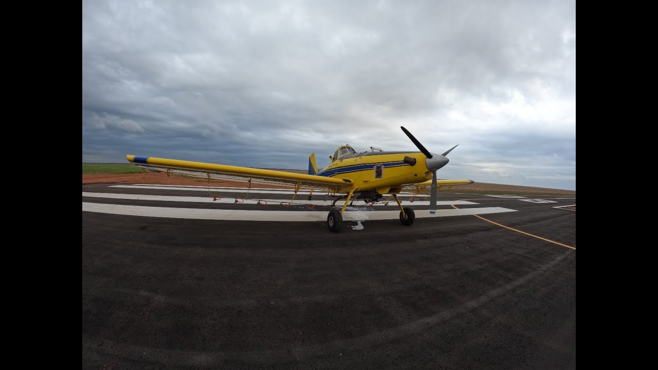 Полноценный полет Air Tractor 502B - вид от первого лица (запуск → проверка распыления → калибров...