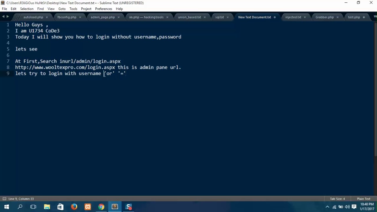 Bypass Admin Panel Without Username & Password - YouTube
