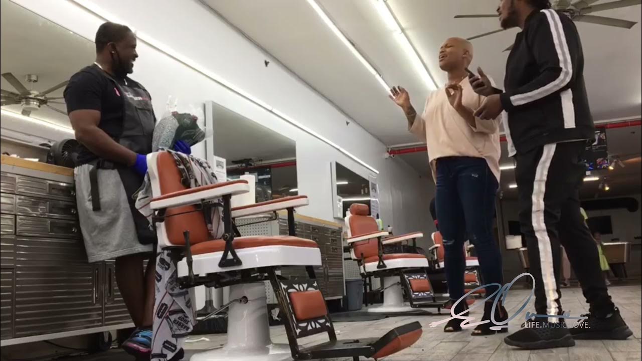 Wife surprises husband with singing gram in the Barbershop! 💈 (EQue ...