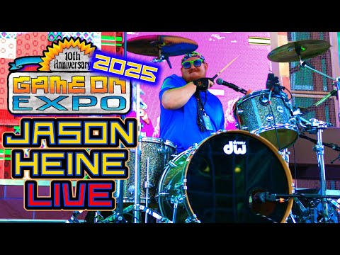 Jason Heine LIVE @ Game On Expo 2025 - Funky Video Game Drum Covers!