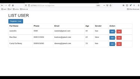 WEB2061 Hướng dẫn Assignment JavaScript Nâng cao CRUD User P1