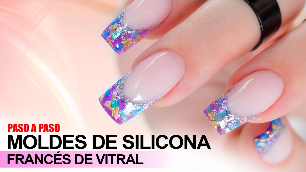 French de VITRAL con MOLDES DUAL SYSTEM | Moldes | Extensión de uñas con polygel -para principiantes