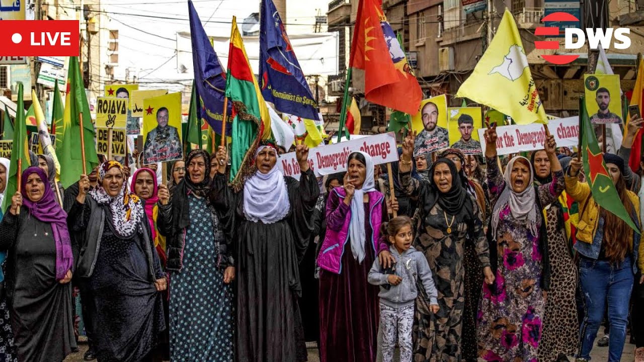 LIVE: Pro-Kurdish Protest in Turkey Shows Support for Kurds in Syria | AC1Z