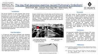 ACP Poster Presentation - 2020 - The day that excessive exercise caused Pulmonary Embolism!