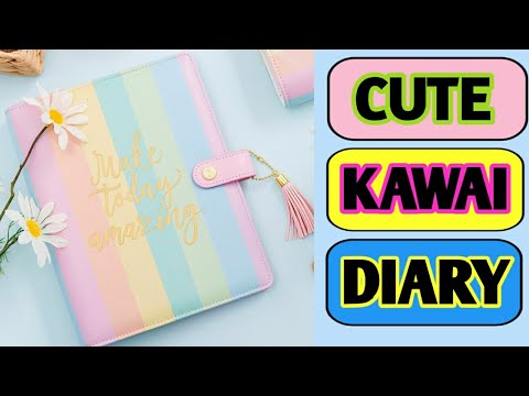 DIY kawaii diary |how to make a cute diary at home |kawaii diary making ...