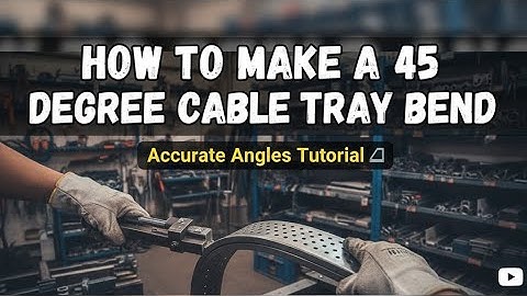 Easy step to make 45 degree offset cable tray/Pipe and Air duct