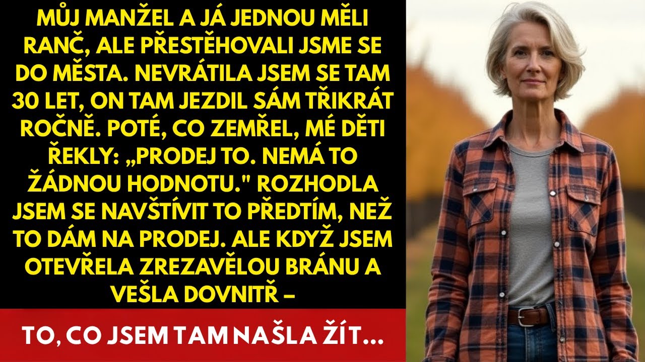 TAJNY RANČ, KTERÝ MŮJ POZDNÍ MANŽEL POSTAVIL POTAJMU — A PRAVDA, KTERÁ ZMĚNILA VŠE.