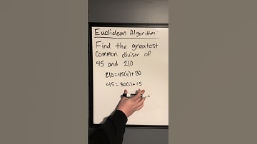 Finding The Greatest Common Divisor Using The Euclidean Algorithm