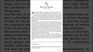 63-0714M -  Why Cry? Speak!    Rev. William Marrion Branham