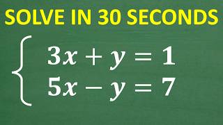 Don’t Pick the Wrong Method! How to Solve Systems Fast on Tests