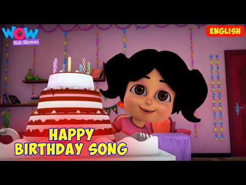 Happy Birthday Song | Rhyme in English | Popular Nursery Rhymes for Kids | Vir The Robot Boy