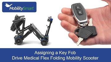 Assigning a Key Fob - Drive DeVilbiss Flex Auto Folding 4 Wheeled Scooter