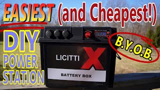 The EASIEST, FASTEST and CHEAPEST DIY Power Station Solution I've Seen: Licitti  AC Battery Box