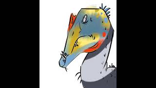 SPEEDPAINT ♦ Oxalaia - Paleoarte Cartunesca #speedpaint #art #krita #artprocess