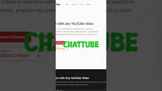 AI Tools - ChatTube #shorts