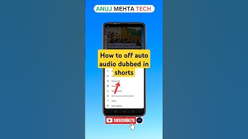 How to off auto audio dubbed in shorts || How to disabled auto dubbed audio track in YouTube ||